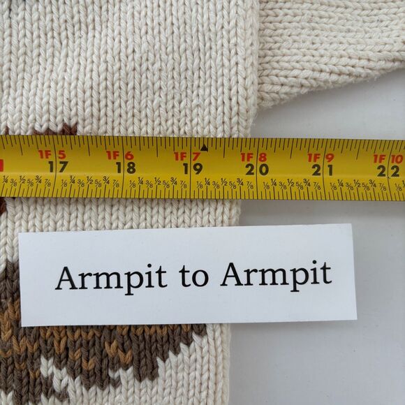 Cotton Salsa Womens Cardigan Sweater Size M Peru Fall Preppy Novelty Casual Vtg - Picture 7 of 9